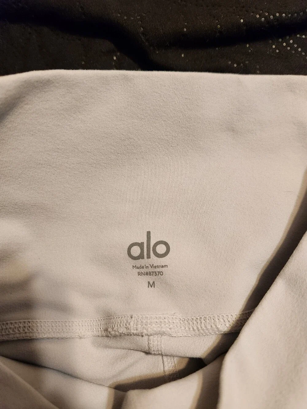 ALO Yoga Light Gray Moto Ribbed Jeggings